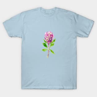 Hot Pink Watercolour Protea Perfection T-Shirt